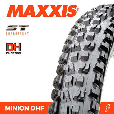 Maxxis Tyre Minion DHF 26 X 2.50 DH ST Wire 60X2TPI E-25